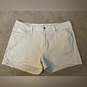 Old Navy White High-rise Shorts